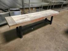 63 in. 14 in. Wood Benches