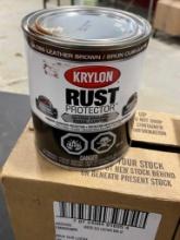 2 LITRES OF BROWN RUST PAINT