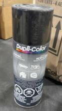 6 CANS OF BLACK SPRAY PAINT