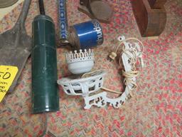 Cast Iron Oil Lamp Bracket, Torch, Bottle Capper