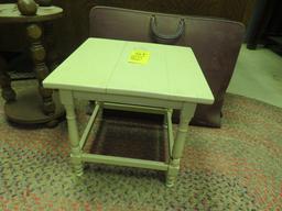 (2) Tables & Salesman Sample Cabinet Doors
