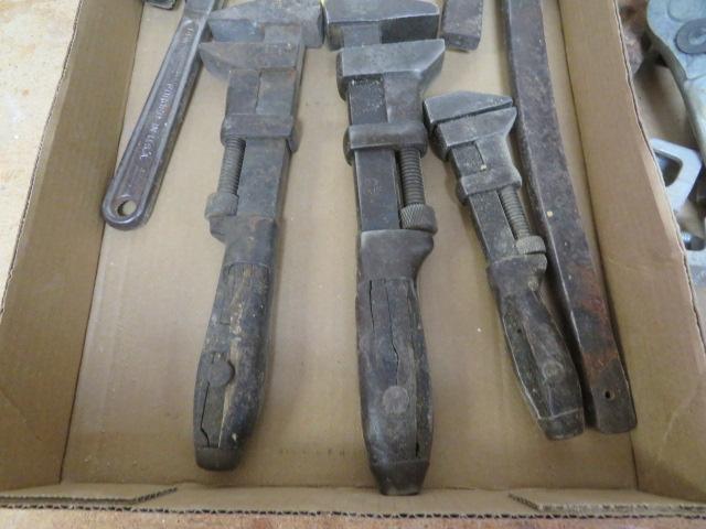 Pipe Wrenches, Chisels, Misc Tools
