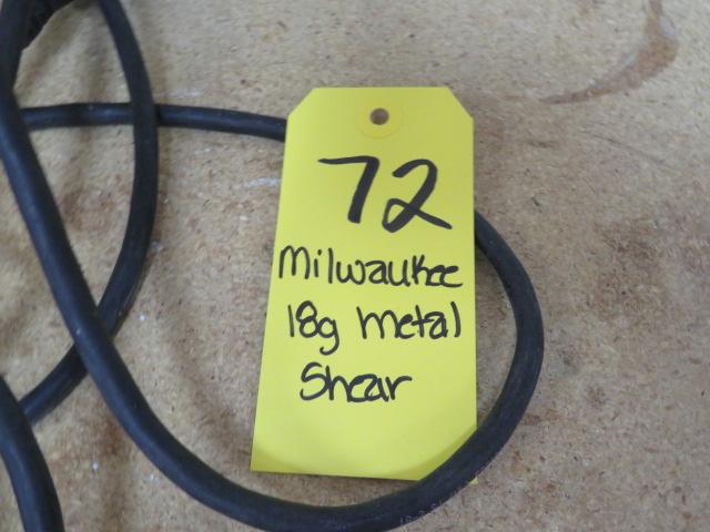 Milwaukee 18 Gauge Metal Shear