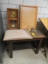 Clock, Moulding Book & Table
