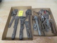 Pipe Wrenches, Chisels, Misc Tools
