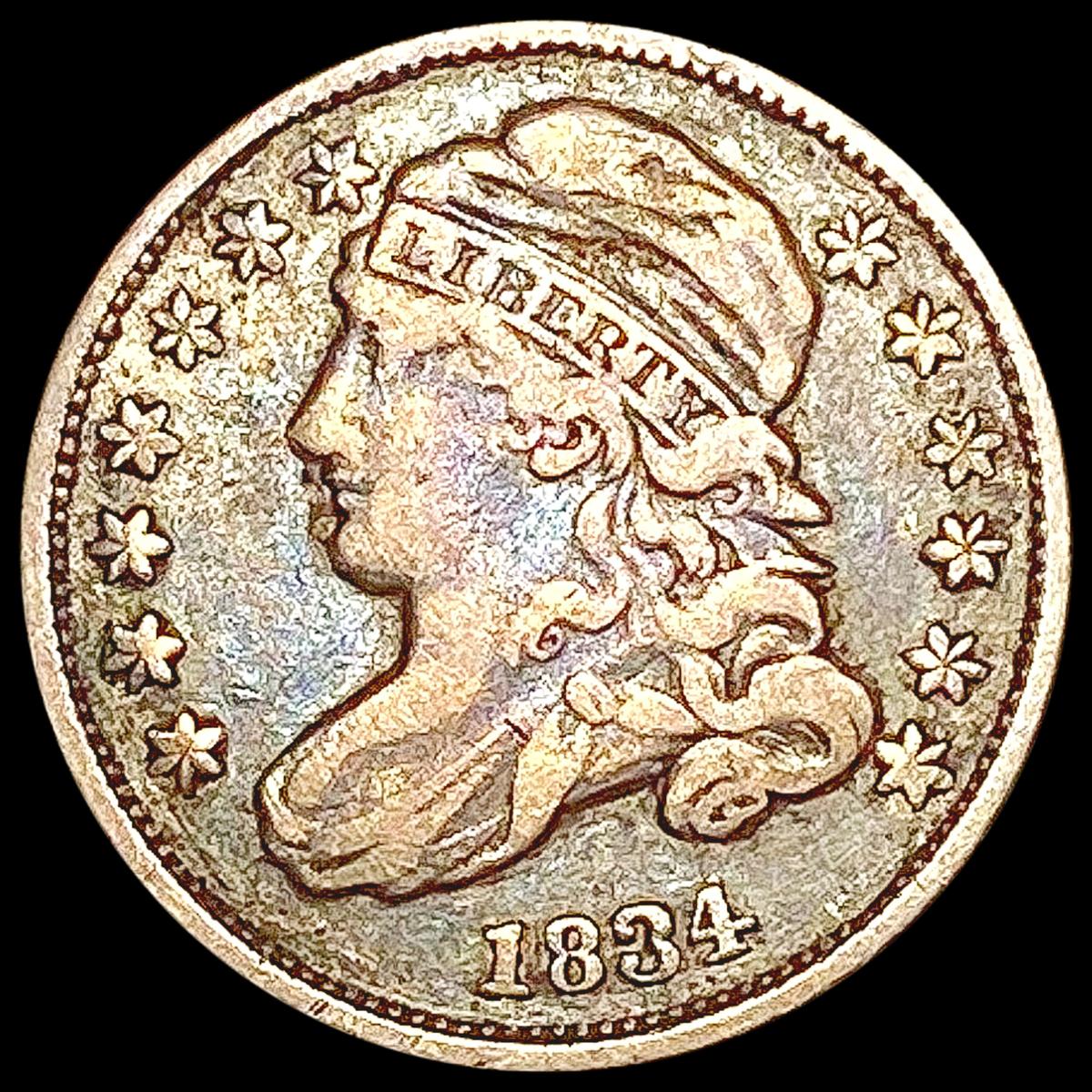 1834 Capped Bust Dime LIGHTLY CIRCULATED