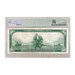 1914 $50 FRN SAN FRANCISCO PMG VF30