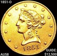 1851-O $10 Gold Eagle CHOICE AU