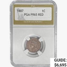 1887 Indian Head Cent PGA PR65 RED