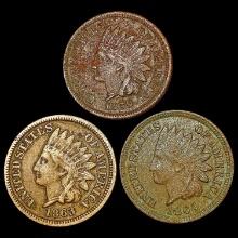[3] Indian Head Cents [1859, 1863, 1864] HIGH GRAD