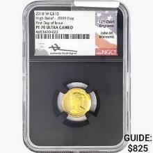 2018-W $10 1/10oz. Gold Liberty NGC PF70 UC HR FDI