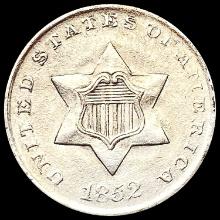 1852 Silver Three Cent UNCIRCULATED