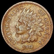 1872 Indian Head Cent LIGHTLY CIRCULATED