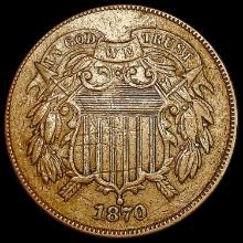 1870 Two Cent Piece CLOSELY UNCIRCULATED