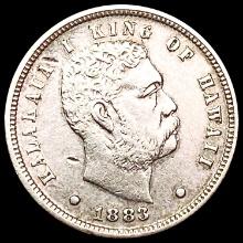 1883 Kingdom of Hawaii Dime CLOSELY UNCIRCULATED