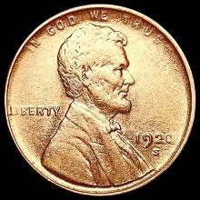 1920-S Wheat Cent CLOSELY UNCIRCULATED