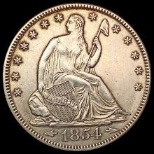1854 Seated Liberty Half Dollar UNCIRCULATED
