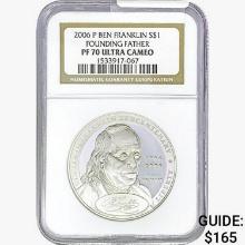 2006-P Silver $1 Ben Franklin Founding Father NGC