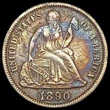 1890 Seated Liberty Dime CLOSELY UNCIRCULATED