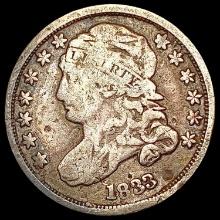 1833 Capped Bust Dime NICELY CIRCULATED