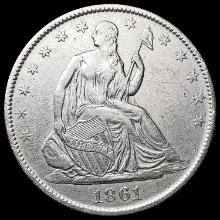 1861-O Seated Liberty Half Dollar UNCIRCULATED