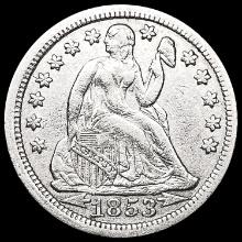 1853 Arws Seated Liberty Dime CLOSELY UNCIRCULATED