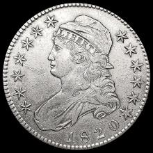 1820 Capped Bust Half Dollar CLOSELY UNCIRCULATED