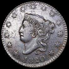 1820/19 Coronet Head Large Cent NEARLY UNCIRCULATE