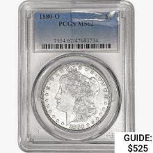 1880-O Morgan Silver Dollar PCGS MS62