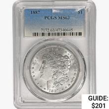 1887 Morgan Silver Dollar PCGS MS63