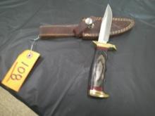 STEEL 1095 KNIFE- WOOD HANDLE