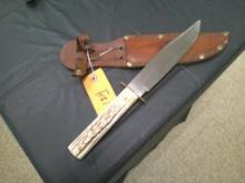 #138 BOWIE KNIFE W/ STAG HANDLE