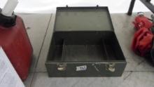 tool box, military style metal box used for tools