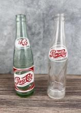 Pepsi Cola Single Dot Logo Glass Bottles Iran