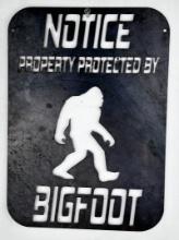 Property Protected by Bigfoot Sign
