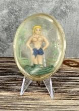 Fanette 1951 Rubber Toy Topless Hula Girl