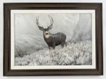 Mark Perry Oil on Board Utah Deer Painting