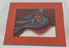 Joe Morris Native American Watercolor Painting