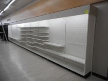 36' WHITE WALL SHELVING 84 INCHES TALL