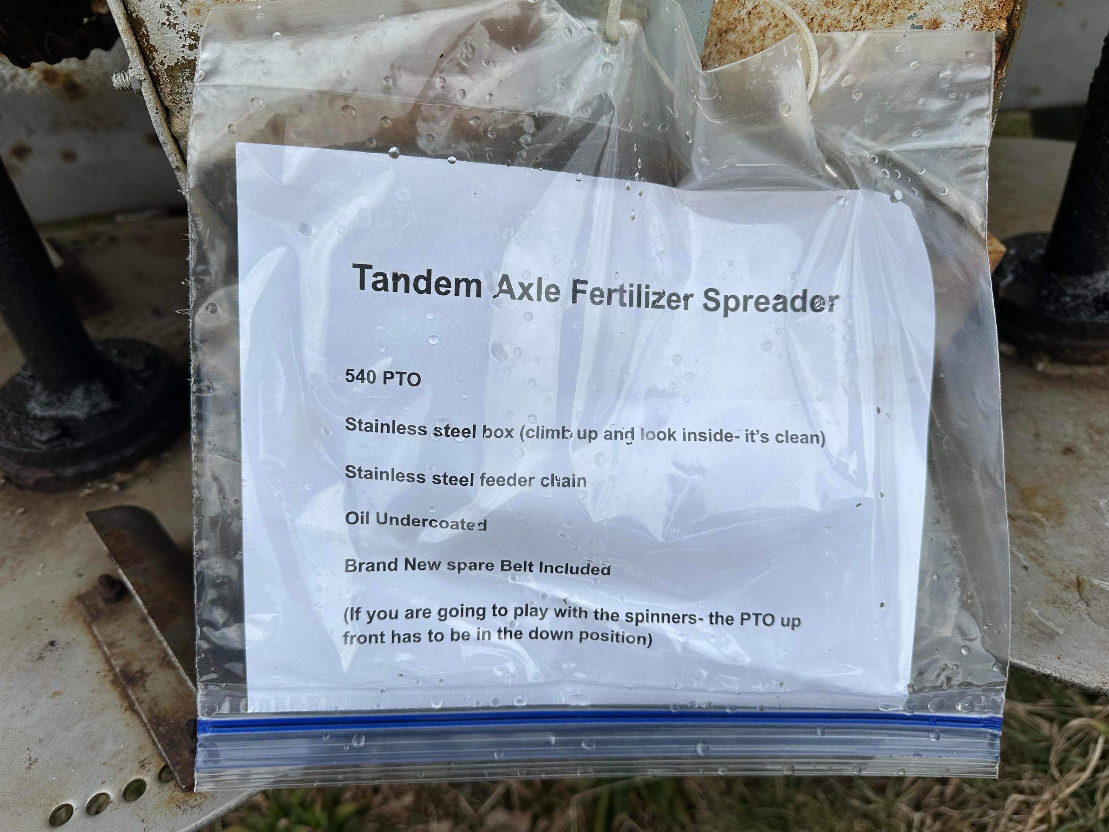 TCI Tandem Axle Fertilizer Spreader