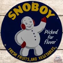 Snoboy "Picked for Flavor" Fresh Fruits and Vegetables 20" SS Tin Sign