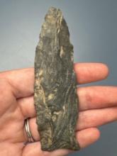 Classic 4" Rhyolite Fox Creek Point, Found in Pennsylvania, Nice Example and LARGE