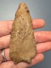 3" Fort Payne Buzzard Roost Creek Point, Found in Tennessee, Nice Arrowhead, Ex: Cicero Collection