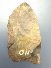 Nice 2" Late Paleo Point, Nicely Made, Found in Ohio, Ex: Burley Collection