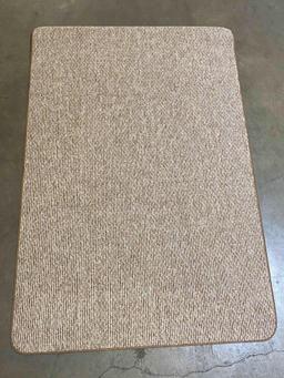 House, Home and More Skid-Resistant Carpet Indoor Area Rug Floor Mat - Praline Brown - 4 Feet X 6