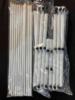Basics Foldable Laundry Rack for Air Drying Clothing - 41.8" x 29.5" x 14.5", White