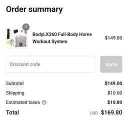 BodyLX360 Full Body Work Out System