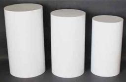 ZUVUYUO 3Pcs Cylinder Pedestal Stands for Parties