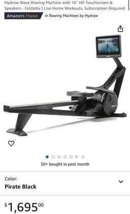 Hydrow Wave Rowing Machine with 16" HD Touchscreen