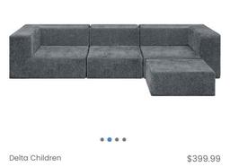 Delta Children Cozee 4-Piece Sectional Sofa Set